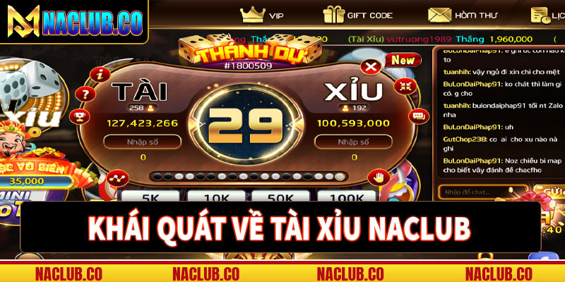 Khái quát về sân chơi tài xỉu naclub 
